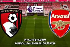Susunan Pemain Bournemouth vs Arsenal Laga Tahun Baru 2026 Sang Pemimpin Klasemen di Kandang Lawan
