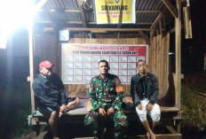 Waspada Kejahatan Malam! Babinsa Pagaralam Turun Langsung Patroli, Ini Pesannya untuk Warga