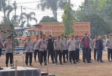 Hadapi Karhutla: Kapolres Ogan Ilir AKBP Rizka Aprianti Pimpin Apel Siaga dan Kerahkan 124 Personel
