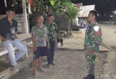 Cegah Potensi Kriminalitas Jalinsum: Koptu Rustam Bekali Petugas Pos Satkamling Desa Binaan di Lahat